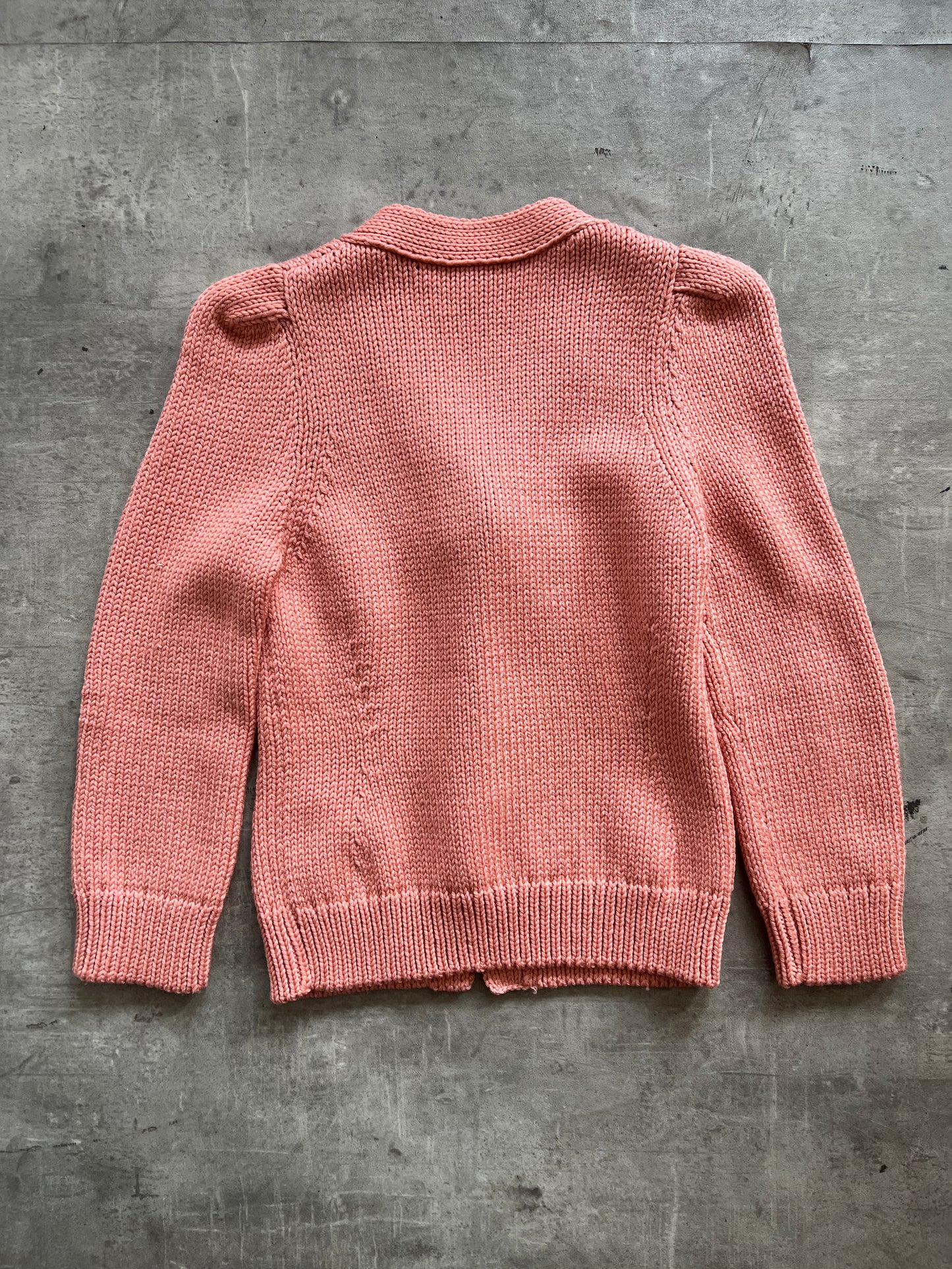 Louis Vuitton Pink Wool Brooch Detail Cardigan FA:276 (SC829)