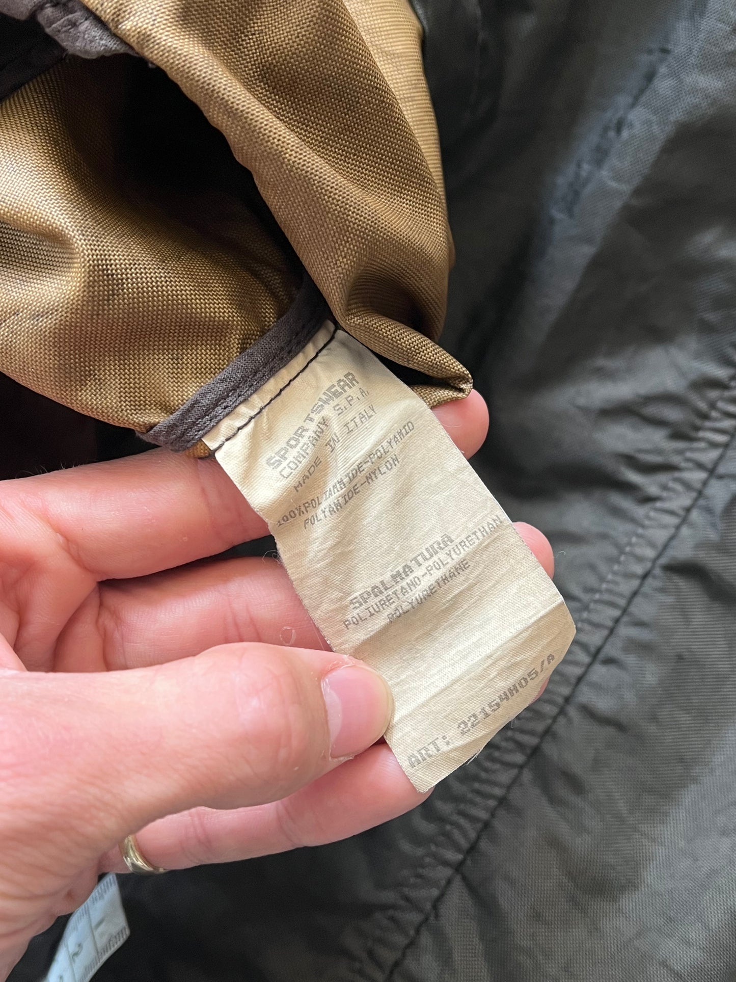 S/S 1995 Stone Island Formula Steel Khaki Tech Blouson