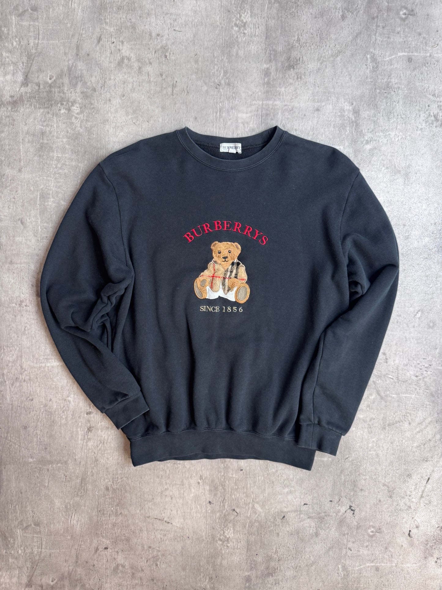 Burberry Bear Embroidered Spellout Sweater