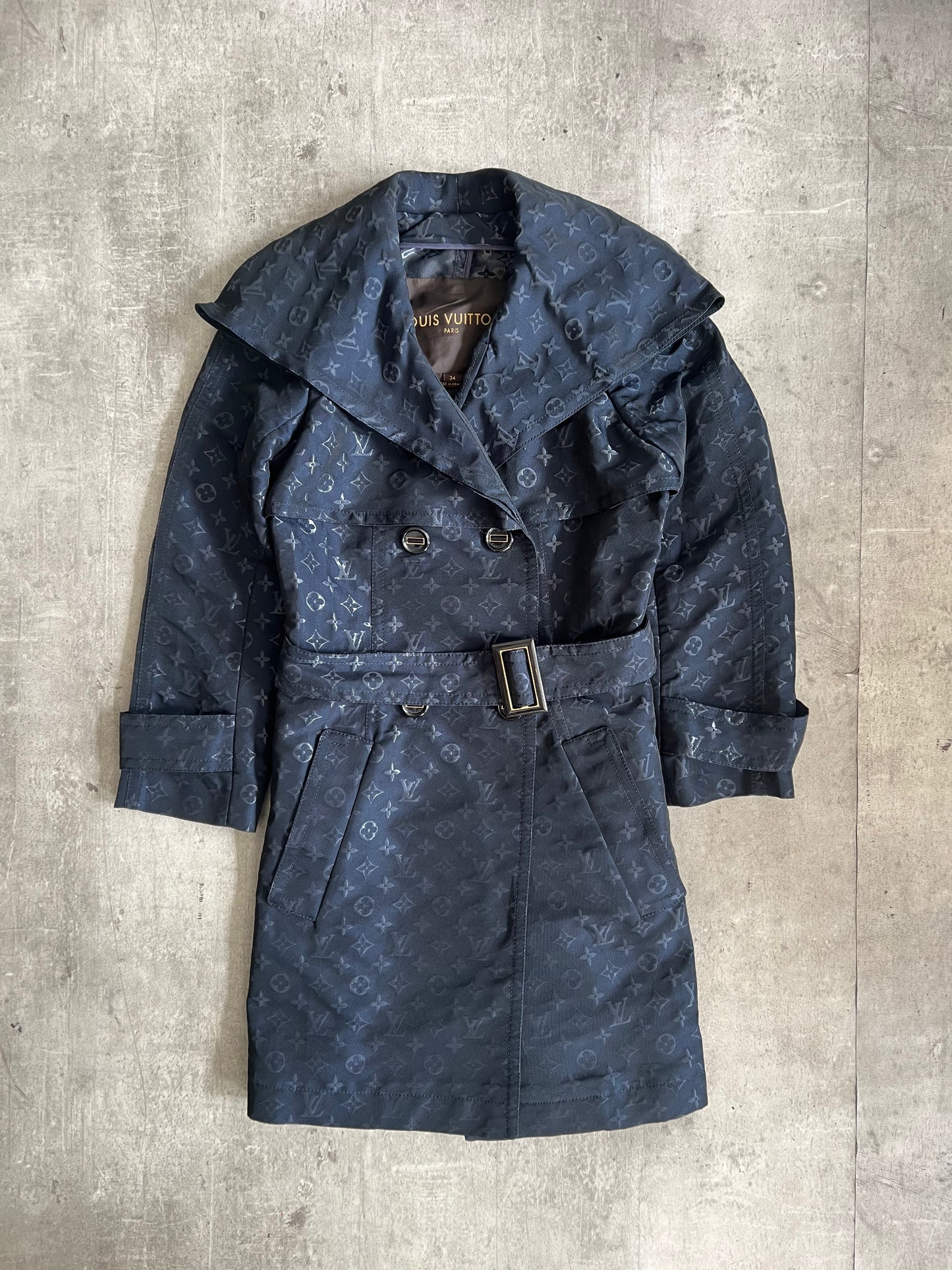 2000's Louis Vuitton Monogram Trench Coat