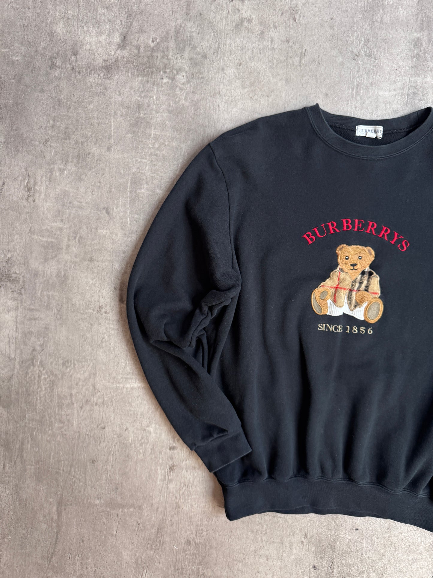 Burberry Bear Embroidered Spellout Sweater