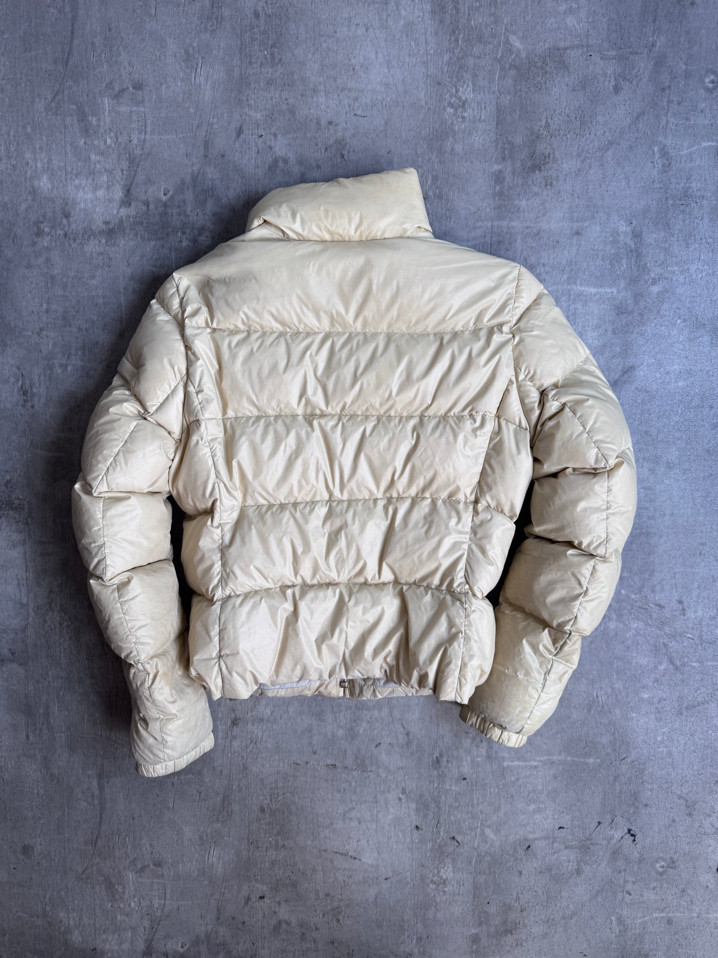 Prada Beige Cropped Puffer Jacket