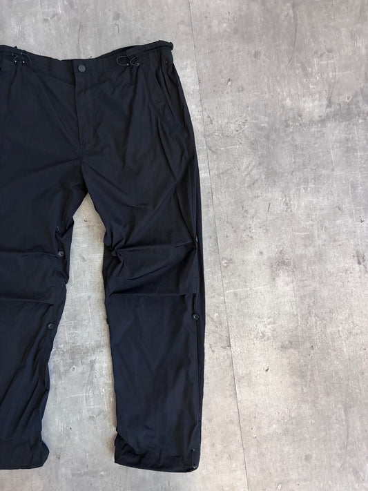 Maharishi Black Button Detail Utility Trousers