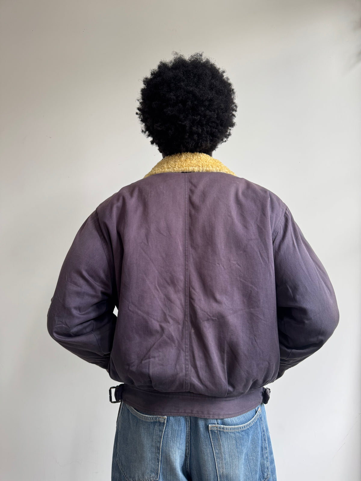 A/W 1986 Marithé + François Girbaud x Closed Asymmetrical Aviator Flight Bomber Jacket