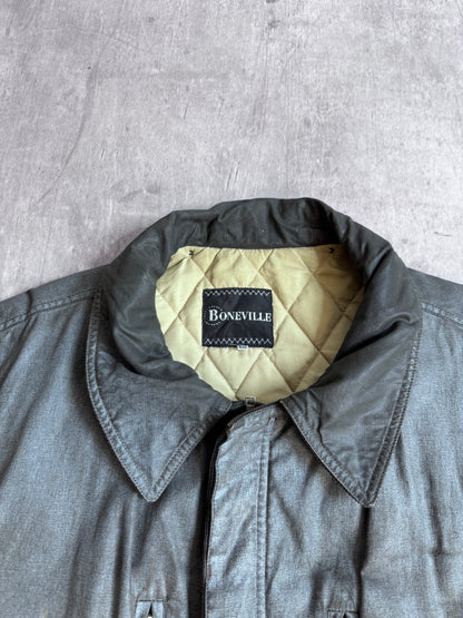 Boneville Wax Coated Distressed Quilted Jacket