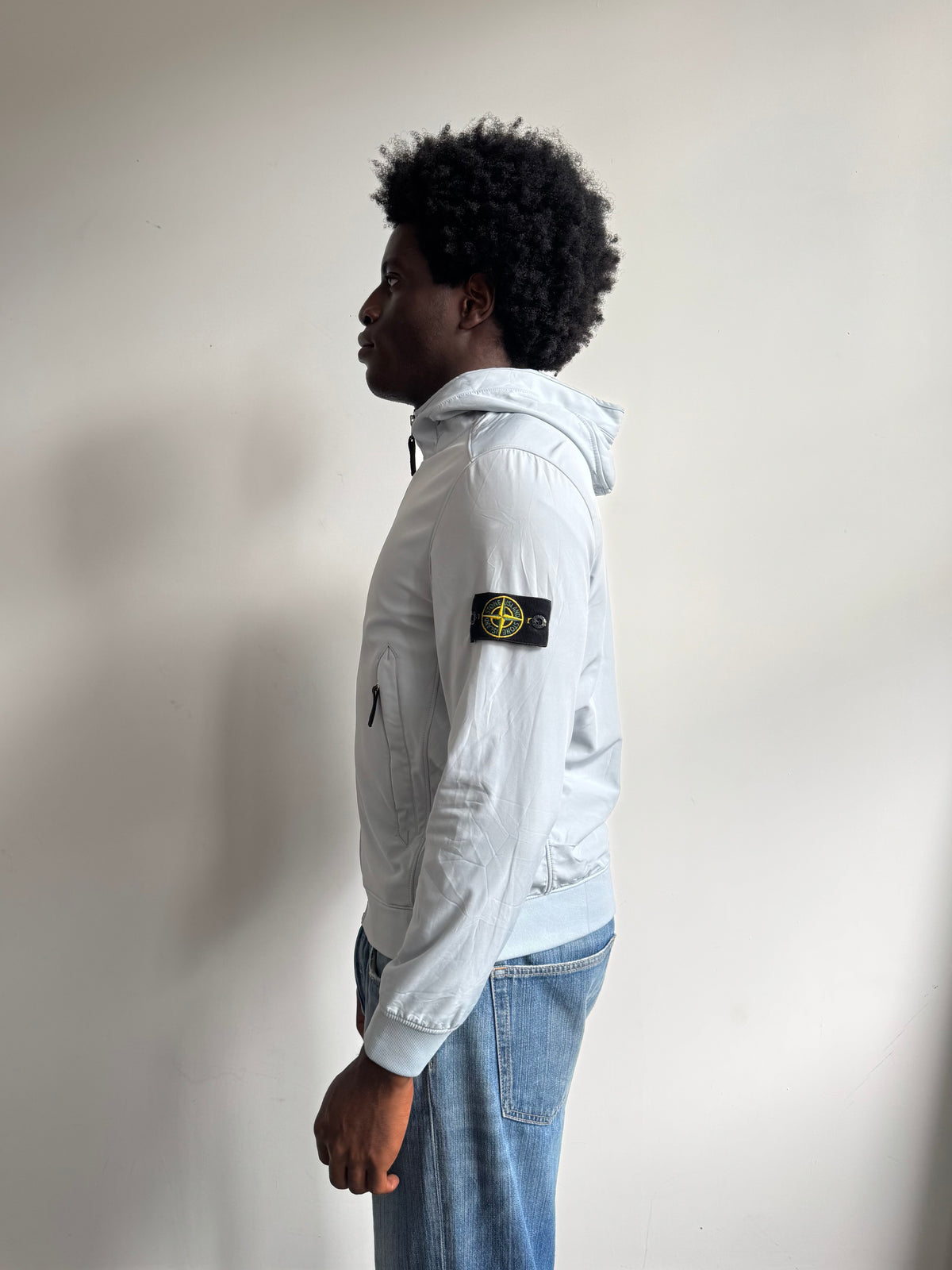 A/W 2020 Stone Island Ice Blue Soft Shell-R Jacket