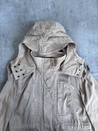 Cabane De Zucca Beige Hooded Parka