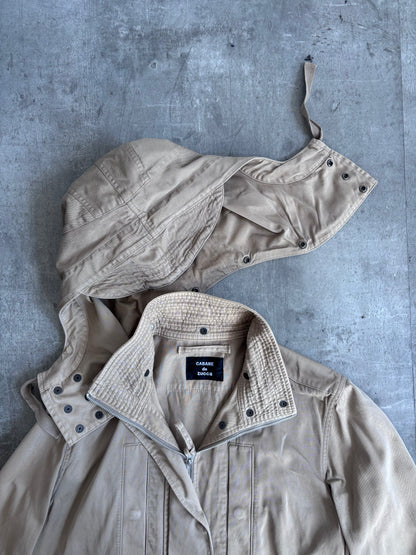 Cabane De Zucca Beige Hooded Parka