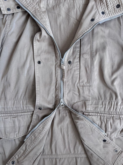 Cabane De Zucca Beige Hooded Parka