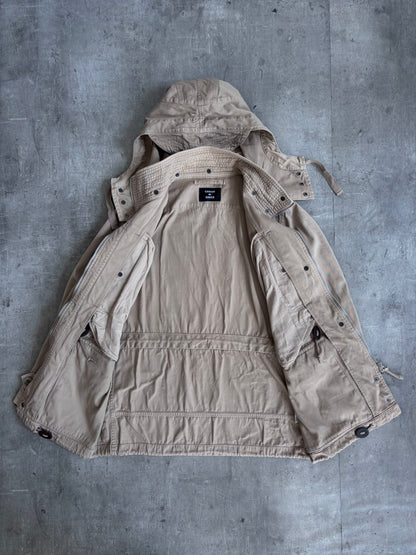 Cabane De Zucca Beige Hooded Parka