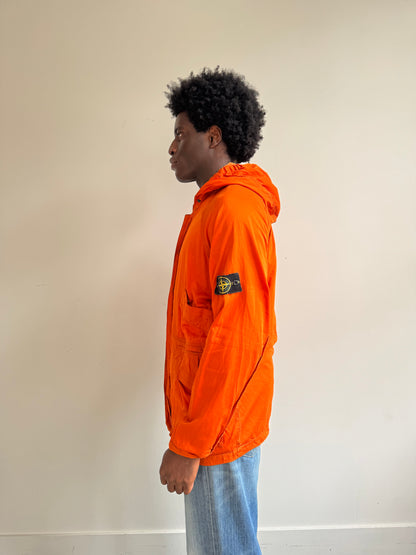 A/W 1996 Stone Island Burnt Orange Multi Pocket Raso Gommato Parka (Sold as seen)