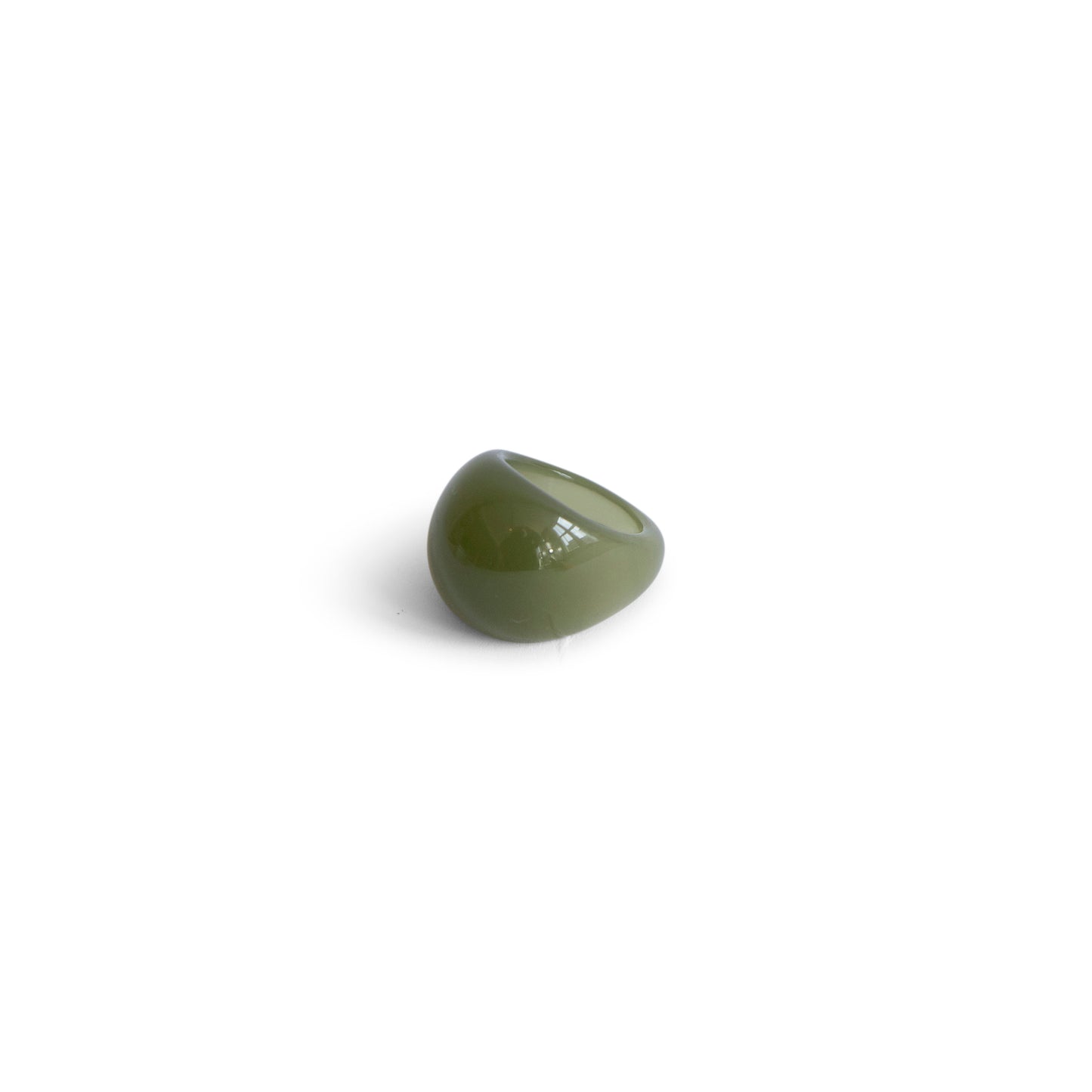 Circular Green Resin Ring