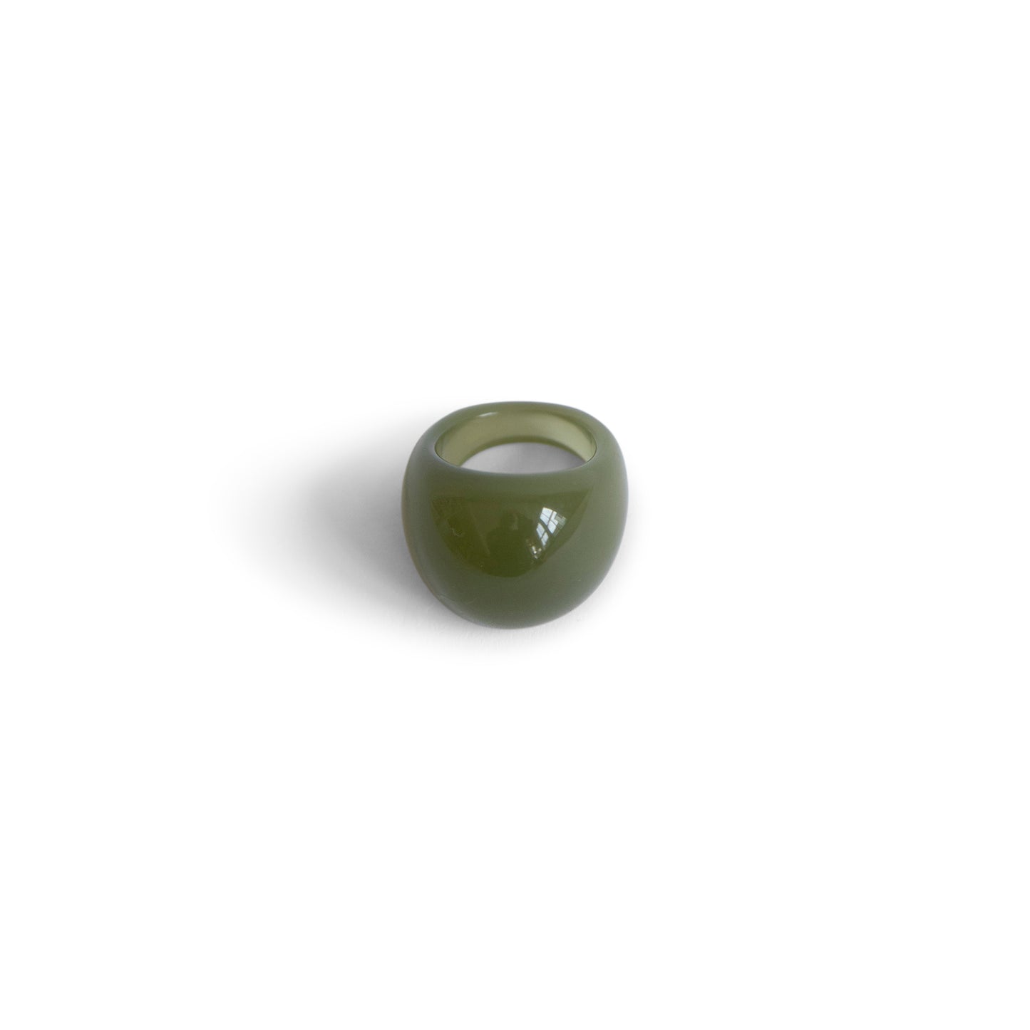 Circular Green Resin Ring