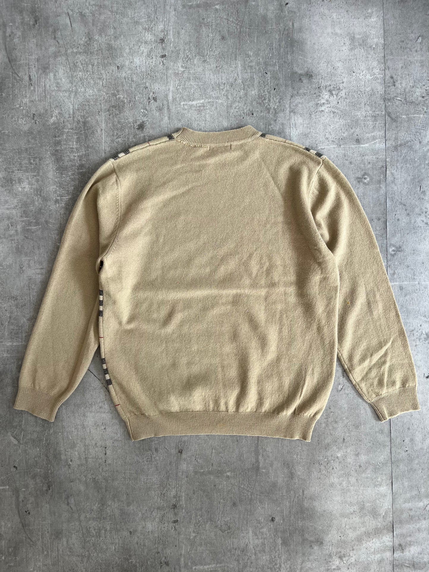 Burberry Wool Nova Check Knitted Sweater