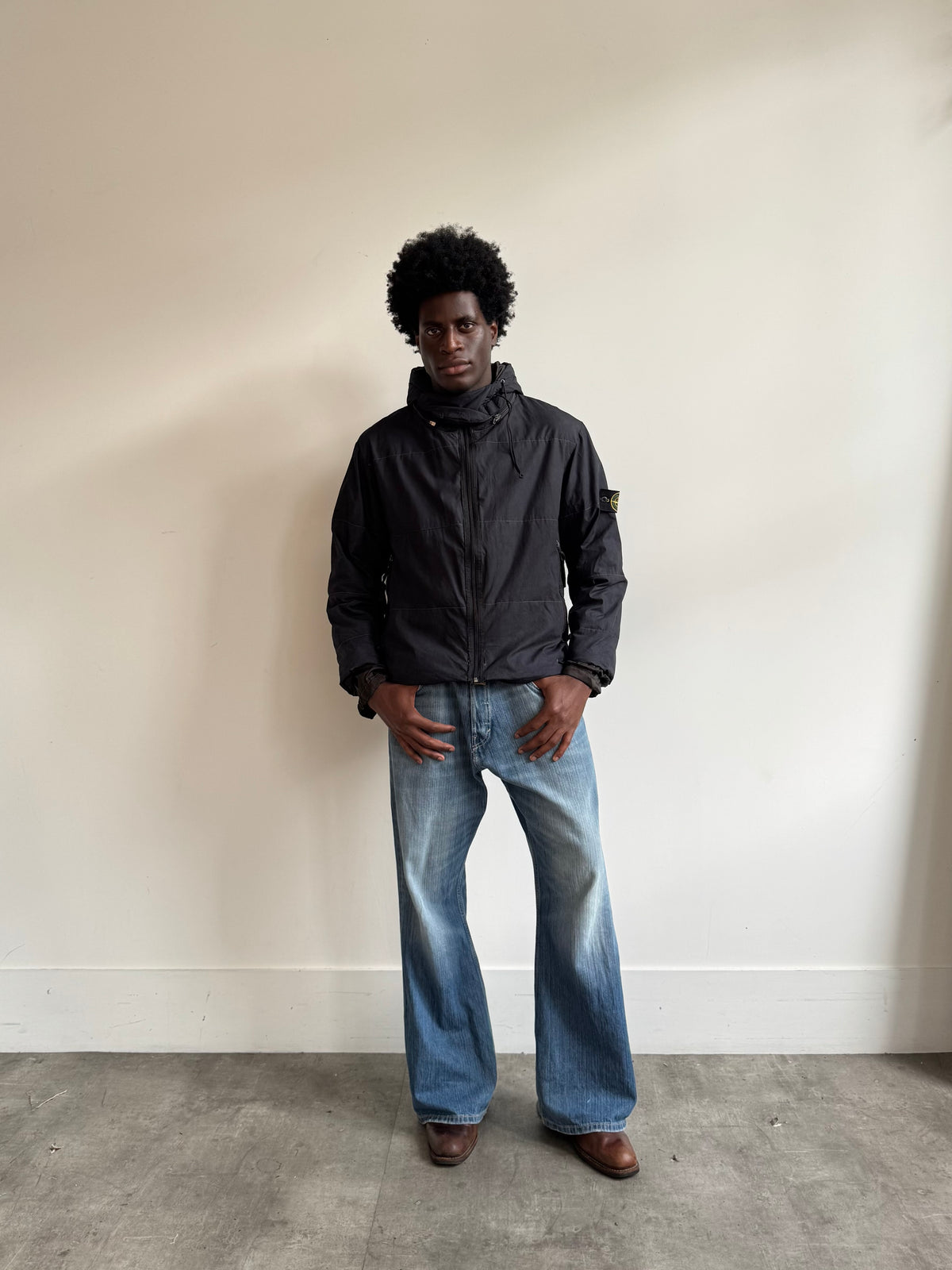 A/W 2001 Stone Island Paul Harvey Opaque Nylon Tela Jacket