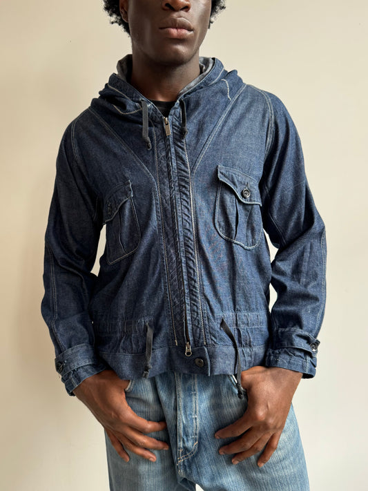 VT Rework: Kapital Hooded Lightweight Denim Jacket