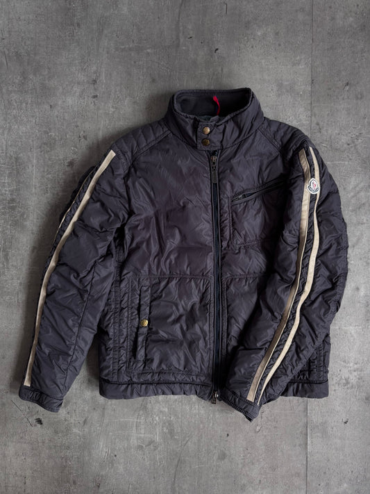 Moncler Dark Grey Funnel Neck Puffer