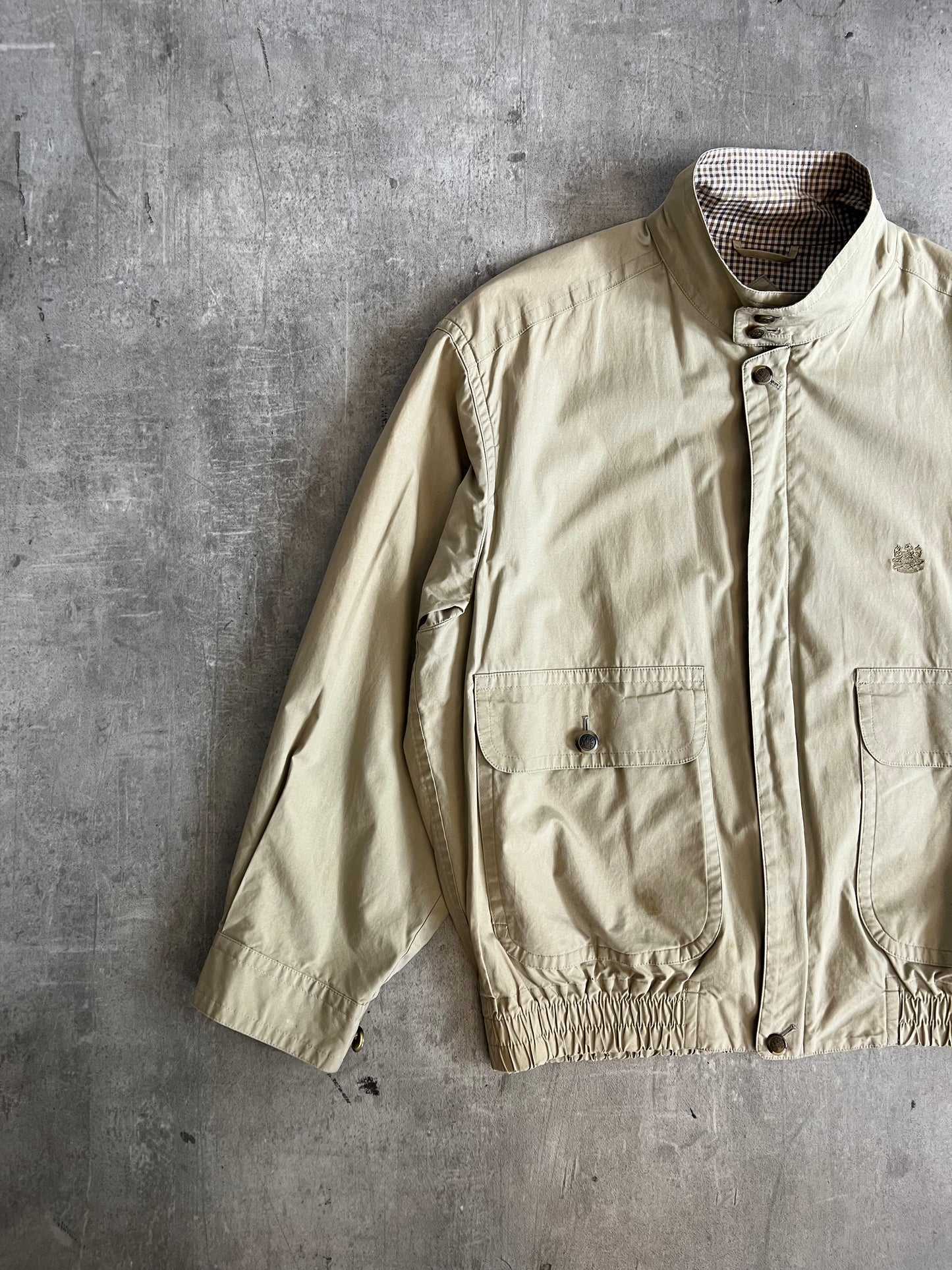 Aquascutum House Check Lined Crest Blouson