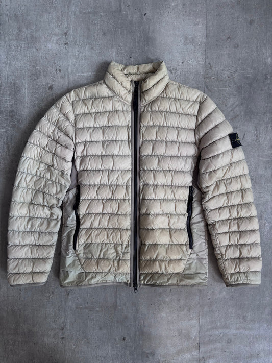 Stone Island A/W 2017 Dyed Micro Yarn Down Beige Jacket
