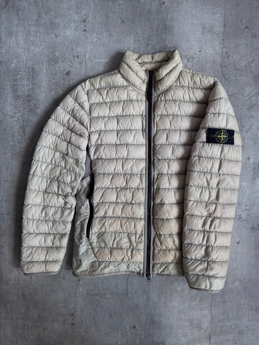 Stone Island A/W 2017 Dyed Micro Yarn Down Beige Jacket