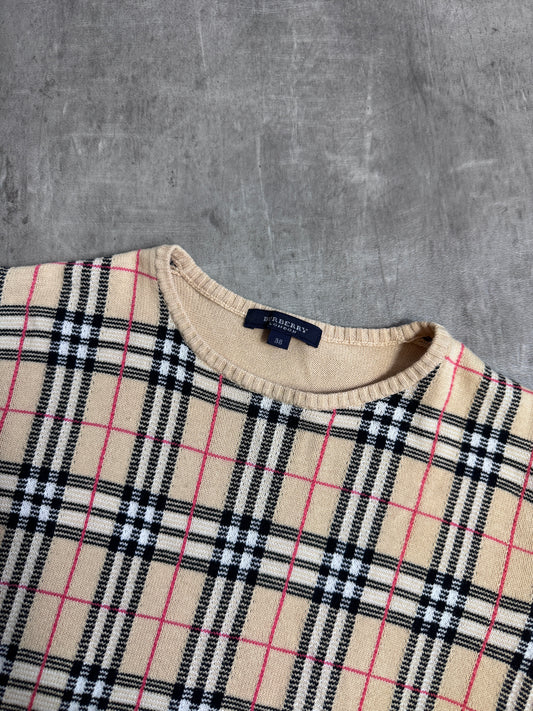 Burberry Nova Check Knit Top