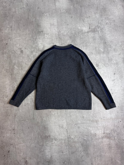 Comme des Garçons Tri-Tone Dark Grey Sweater