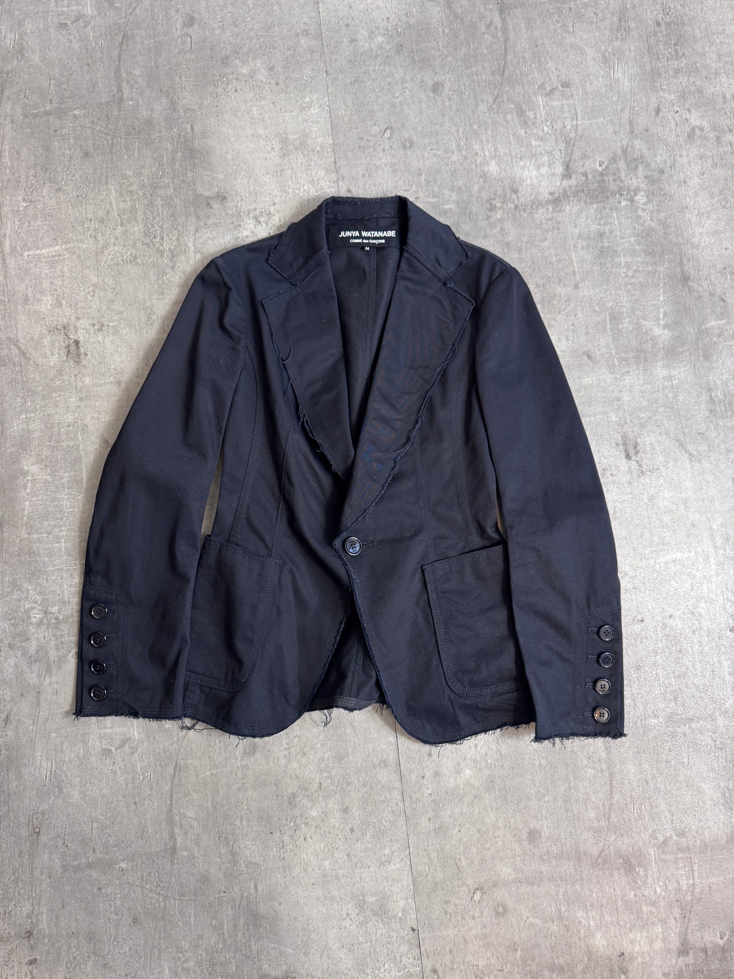 Junya Watanabe x Comme des Garçons Black Distressed Blazer