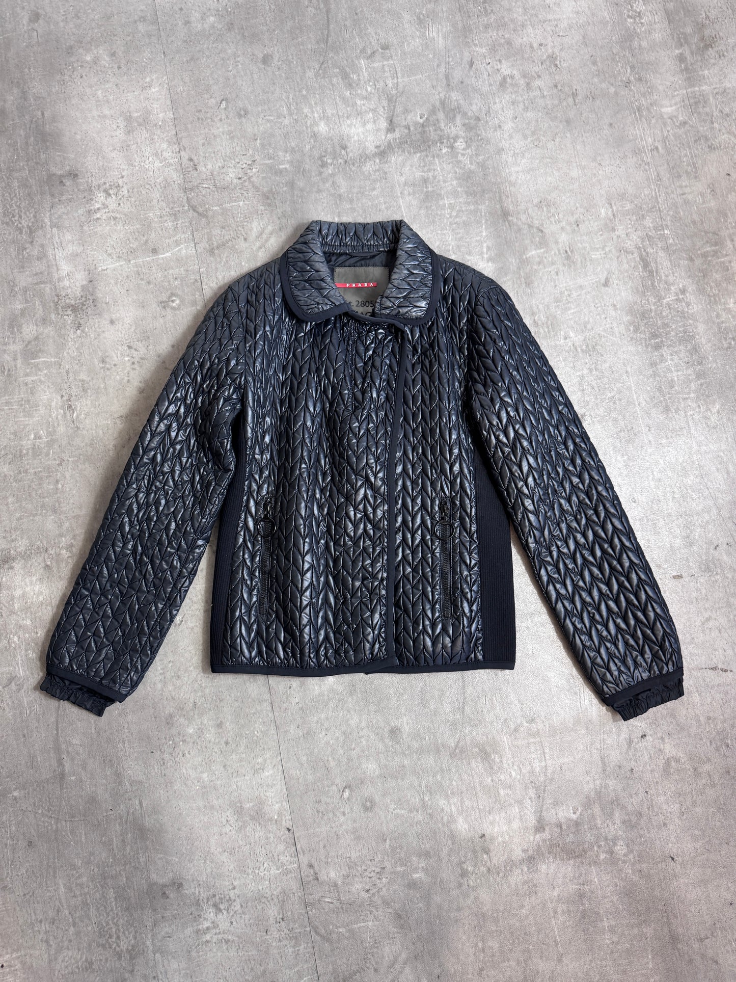 Prada Black Diamond Quilted Jacket