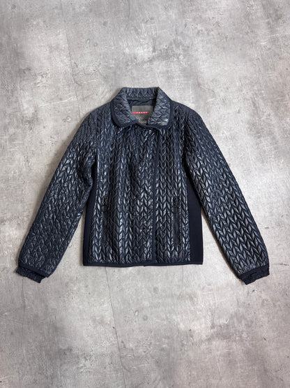 Prada Black Diamond Quilted Jacket