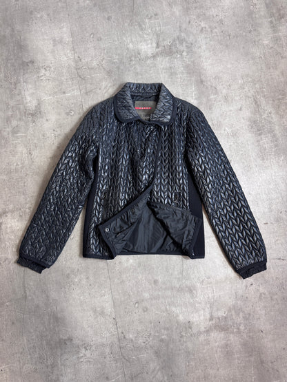 Prada Black Diamond Quilted Jacket