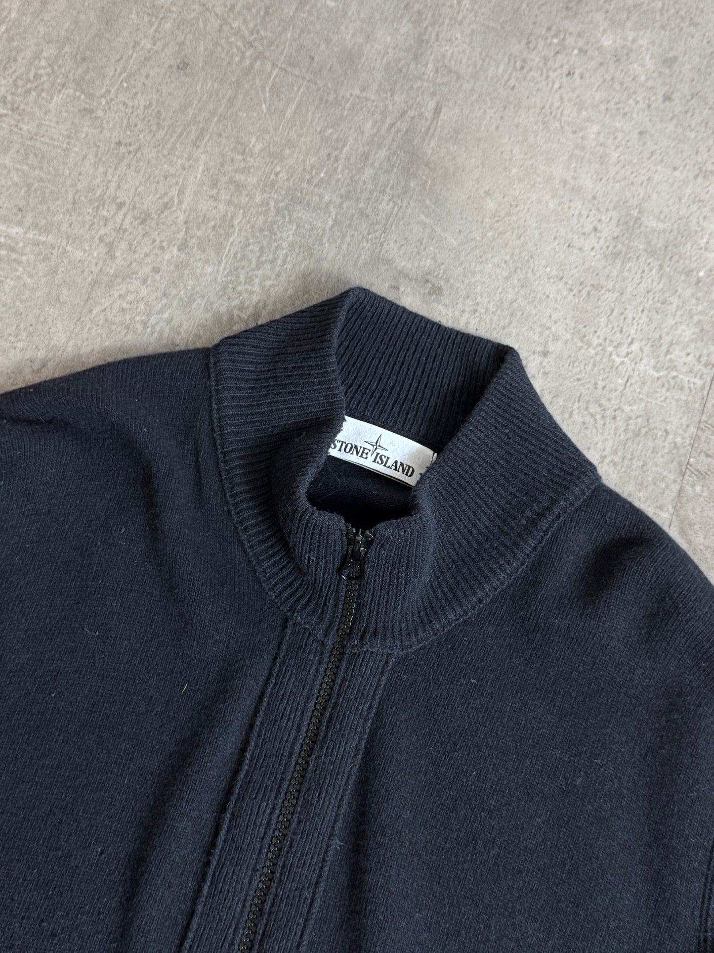 A/W 2015 Stone Island Black Zip Up Sweater