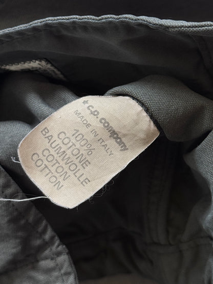 1980s C.P. Company Petrol Blue Open Collar Chore Coat