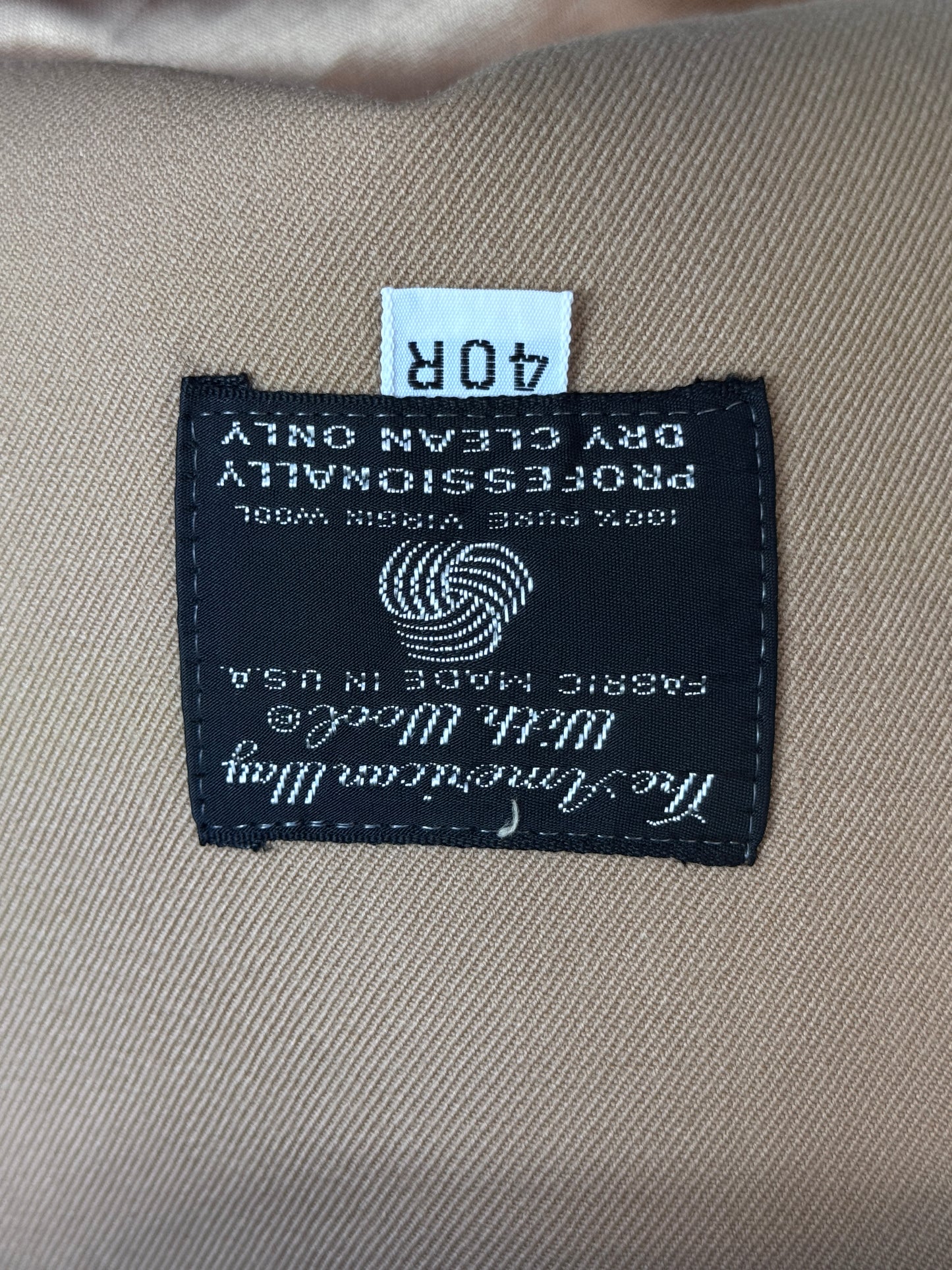 1990s Christian Dior Silk Lined Camel Double Breasted Trench Coat