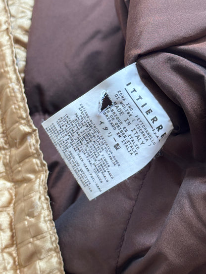 Versace Gold Quilted Parka Jacket