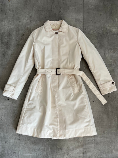 A/W 2007 Prada Cream Windstopper Belted Trenchcoat