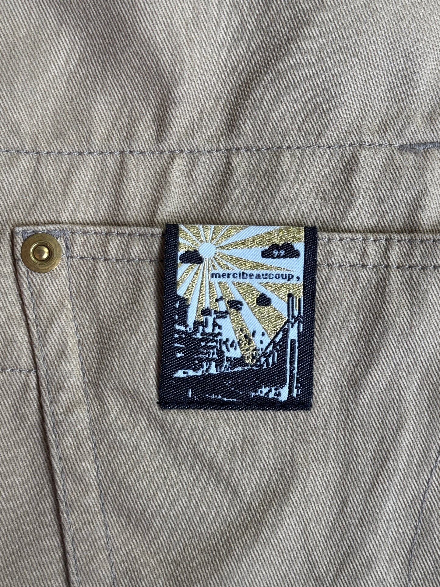 Issey Miyake Mercibeaucoup Asymmetric Beige Coat