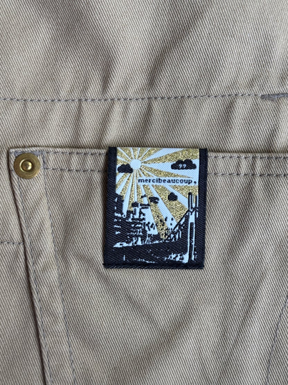 Issey Miyake Mercibeaucoup Asymmetric Beige Coat