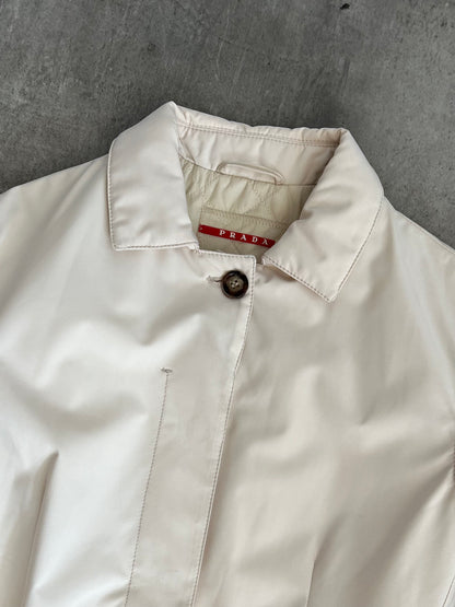 A/W 2007 Prada Cream Windstopper Belted Trenchcoat