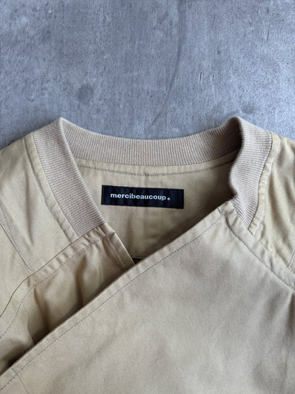 Issey Miyake Mercibeaucoup Asymmetric Beige Coat