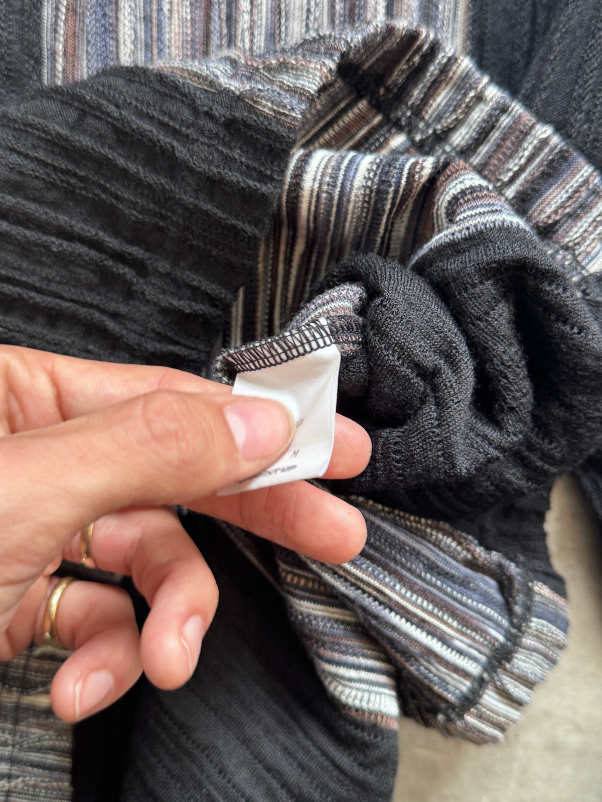 Issey Miyake Hai Sporting Gear Ribbed Stripe Detail Two Piece