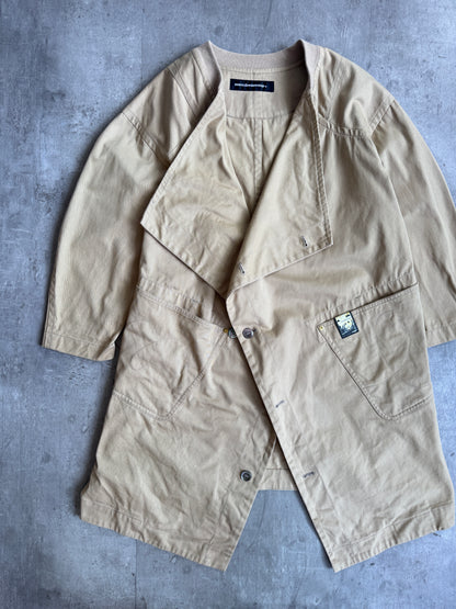 Issey Miyake Mercibeaucoup Asymmetric Beige Coat