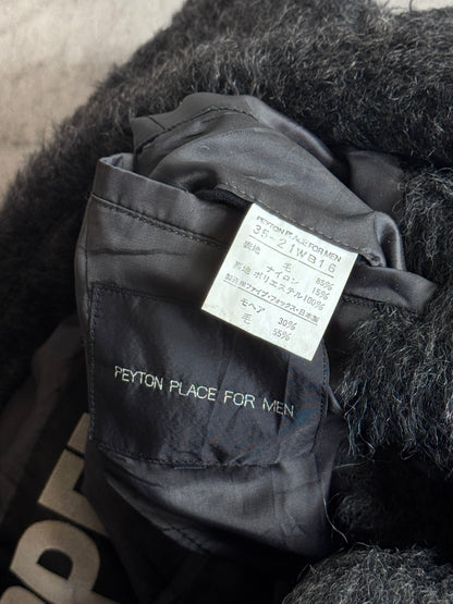 PPFM Faux Fur Double Breasted Trench Coat