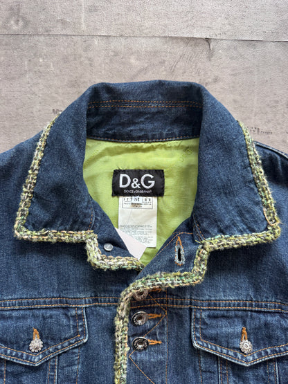 Dolce and Gabbana Trim Detail Denim Jacket