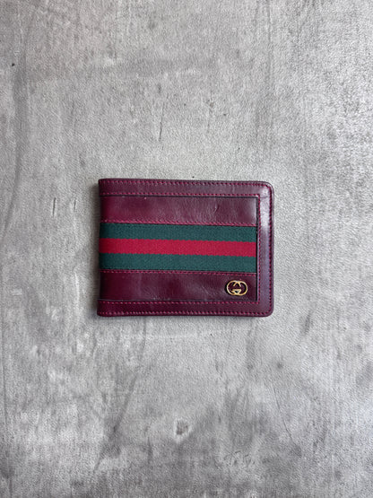 Gucci Sherry Line Bi-Fold Leather Wallet
