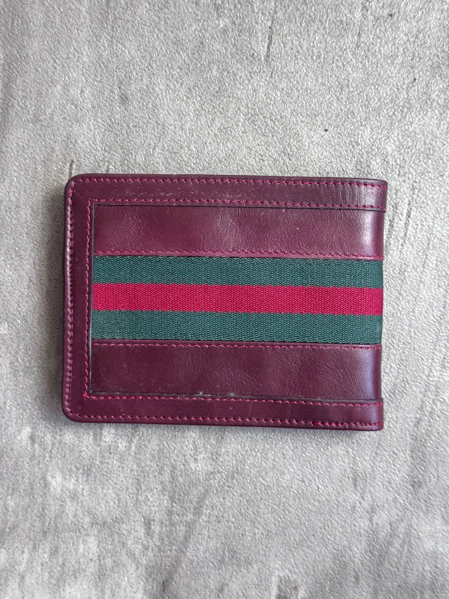 Gucci Sherry Line Bi-Fold Leather Wallet