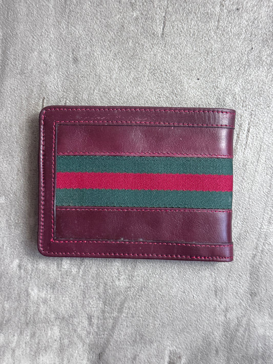 Gucci Sherry Line Bi-Fold Leather Wallet