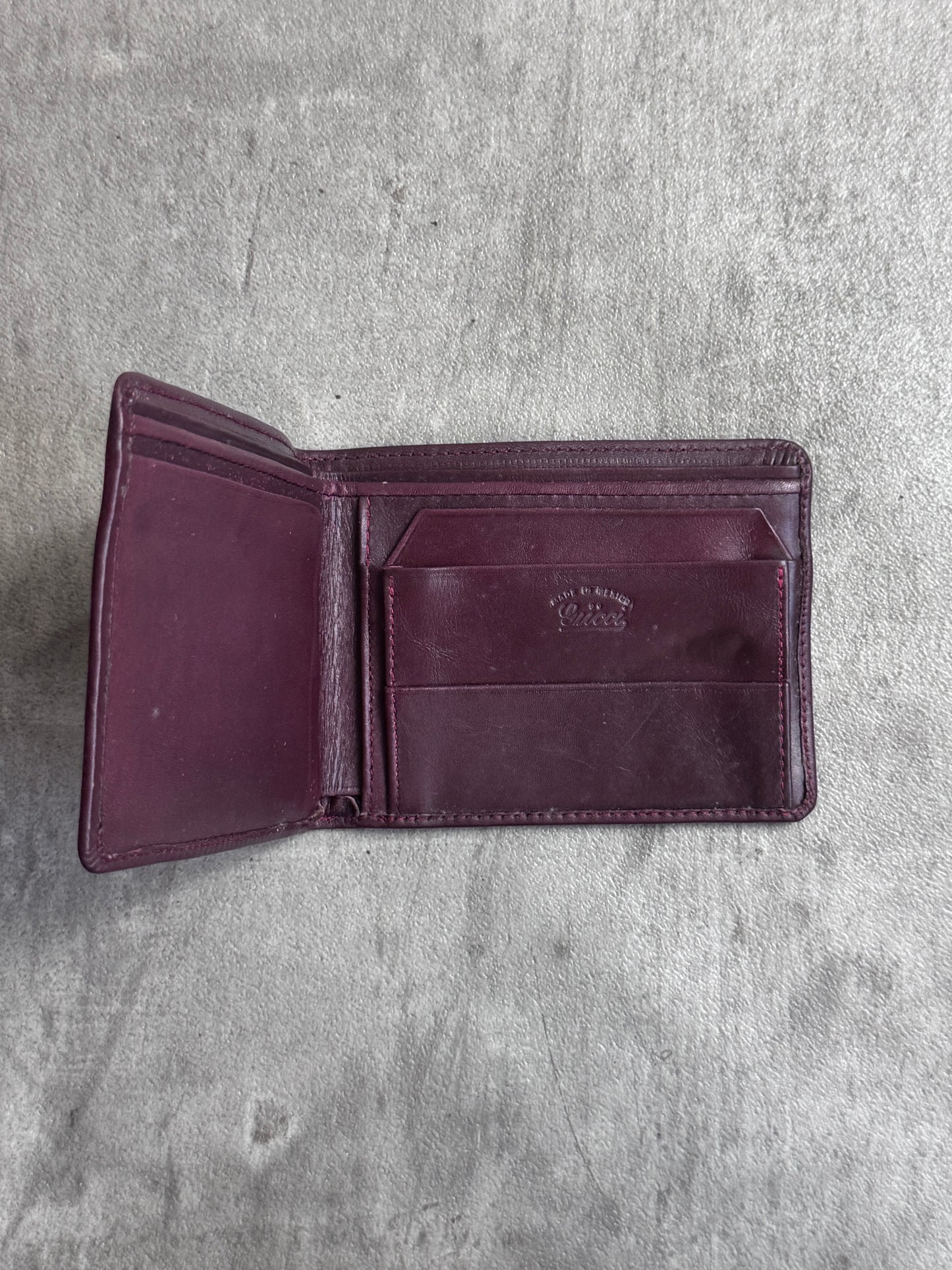 Gucci Sherry Line Bi-Fold Leather Wallet