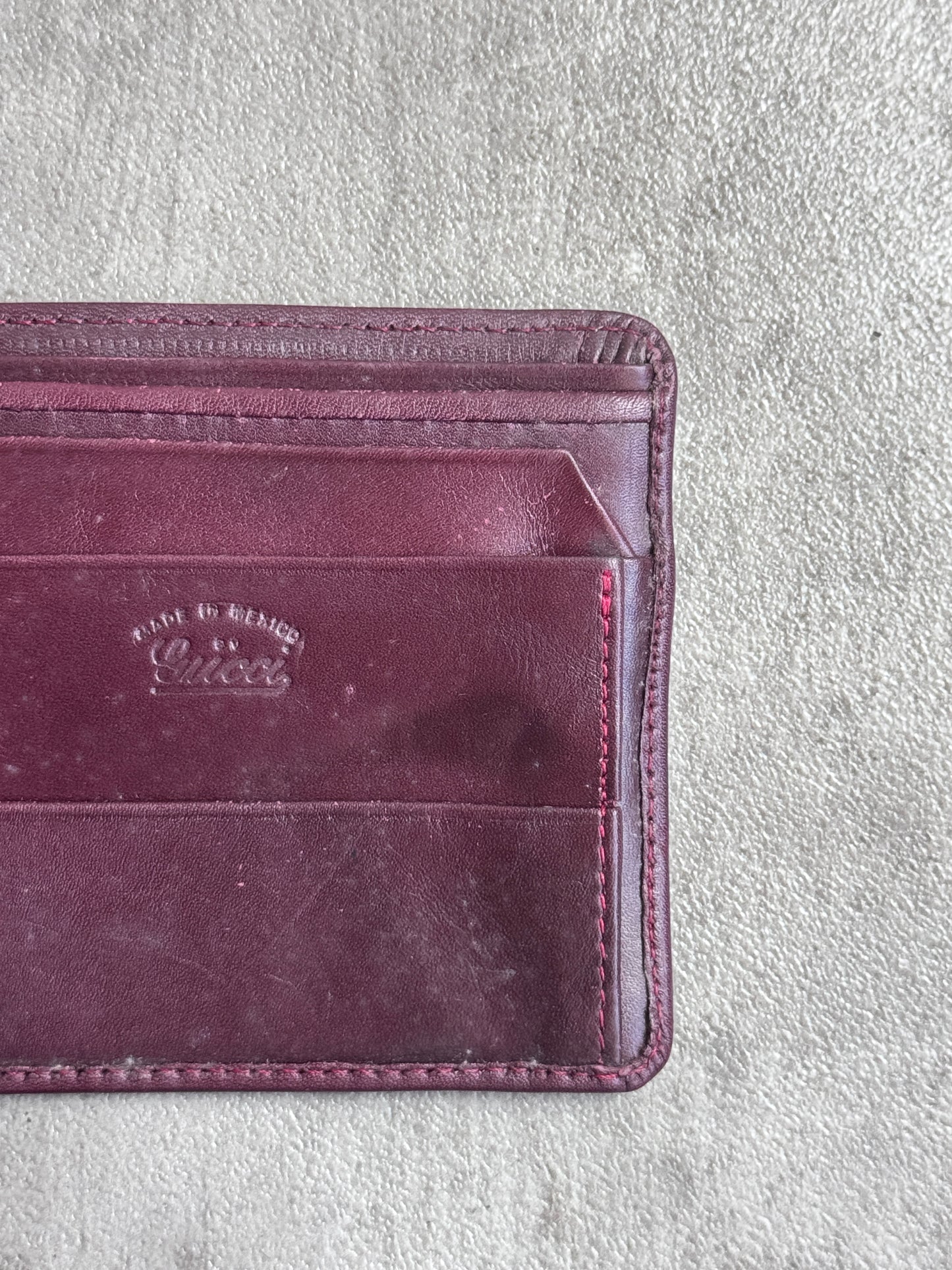 Gucci Sherry Line Bi-Fold Leather Wallet