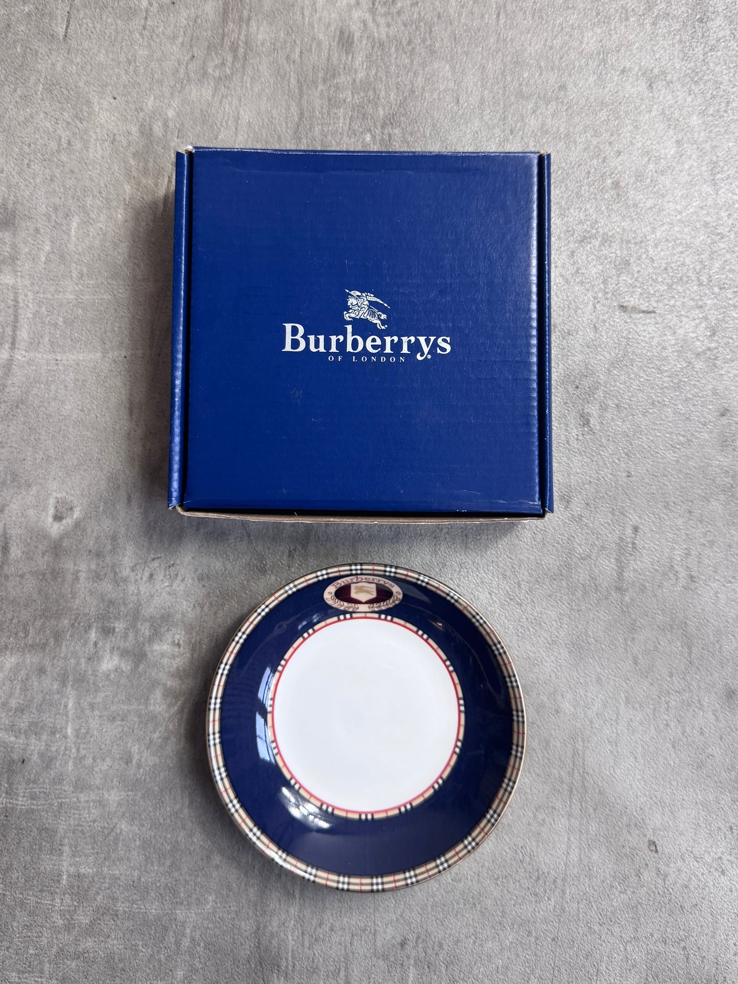 Burberry Nova Check Navy Fine Bone China Saucer