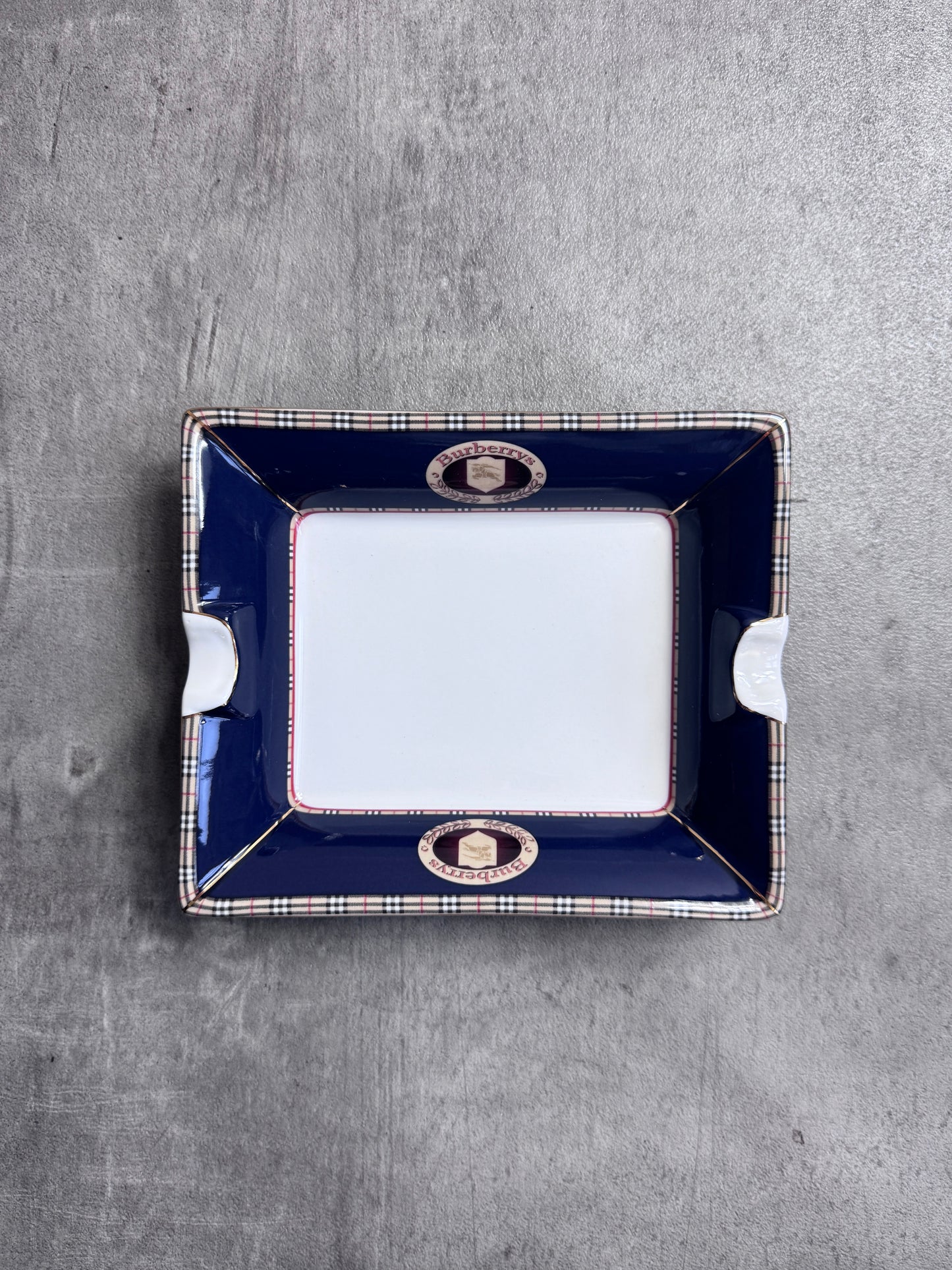 Burberry Nova Check Navy Fine Bone China Ash Tray